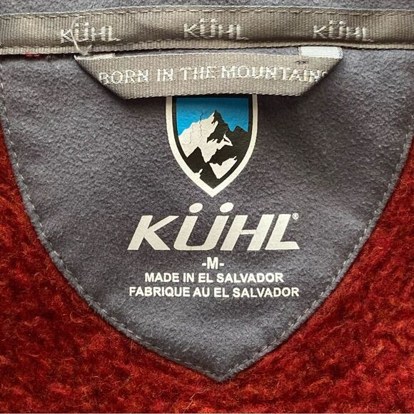 Kuhl Maroon Alfpcaca Fleece Jacket Size Medium - Picture 11 of 15